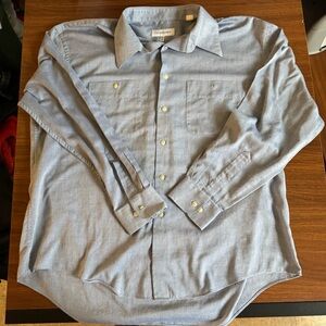 Yves Saint Laurent Sky Blue Casual Button-Down Shirt